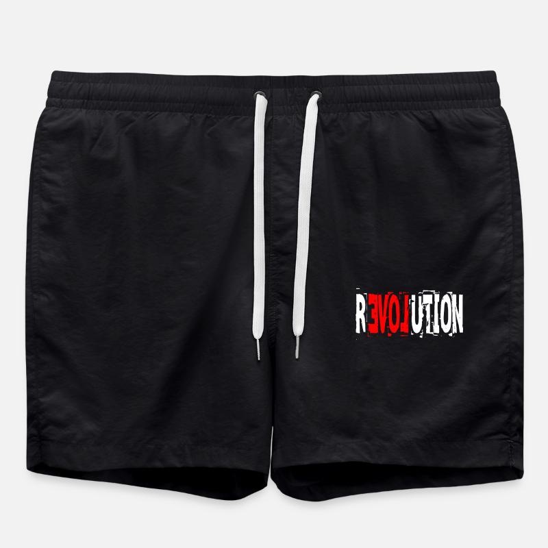 Révolution Amour - Short de bain - noir
