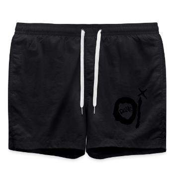 Oi Punk - Swim Trunks - black - Front - AI Model Male 185 light (185cm)
