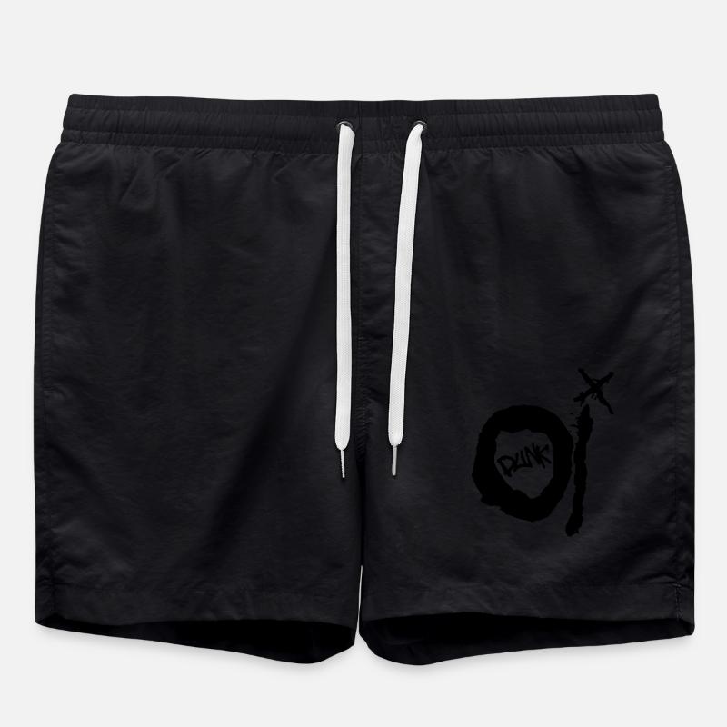 Oi Punk - Badeshorts - Schwarz