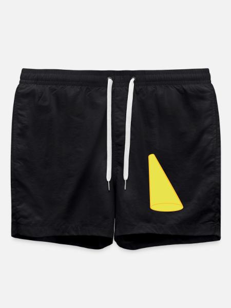 Lichtkegel Scheinwerfer Bühne Design - Badeshorts - Schwarz