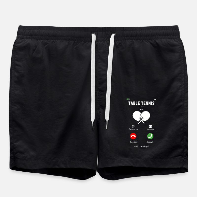 Le tennis de table appelle - Short de bain - noir