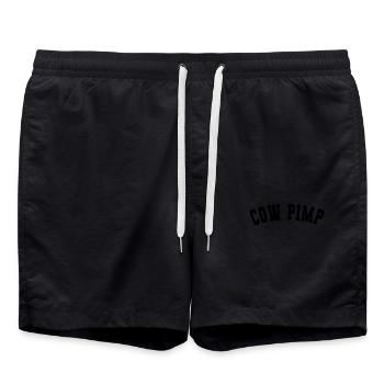 Cow Pimp Farmer - Swim Trunks - black - Front - AI Model Male 185 light (185cm)