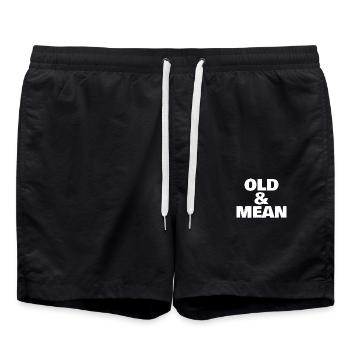 VIEUX ET MÉCHANT - Short de bain - noir - Devant - AI Model Male 185 light (185cm)