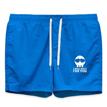Death is waiting for you - Swim Trunks - cobalt blue - Front