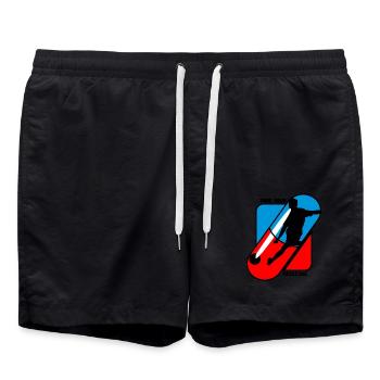 Nehmen Sie Ihre Medizin - Pille - Fußball - Badeshorts - Schwarz - Vorne - AI Model Male 185 light (185cm)