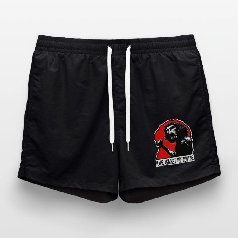 Homo erectus - Anger against routine Swim Trunks