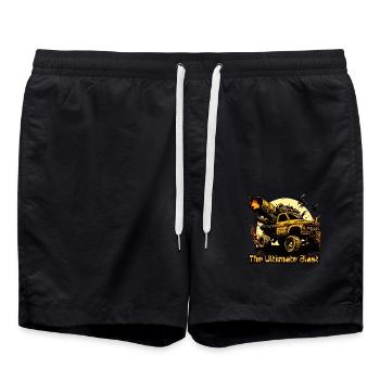 the ultimate Blast Monster Truck - Swim Trunks - black - Front - AI Model Male 185 light (185cm)