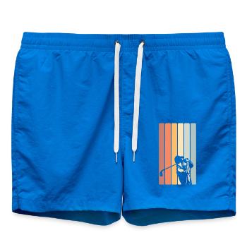 Golf Golfer Retro Vintage - Badeshorts - Cobalt blue - Vorne