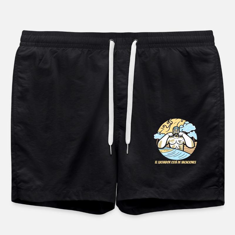 The luchador is - Swim Trunks - black