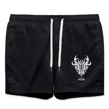 Symbole tribal Autriche: Krampus - Short de bain - noir - Devant - AI Model Male 185 light (185cm)
