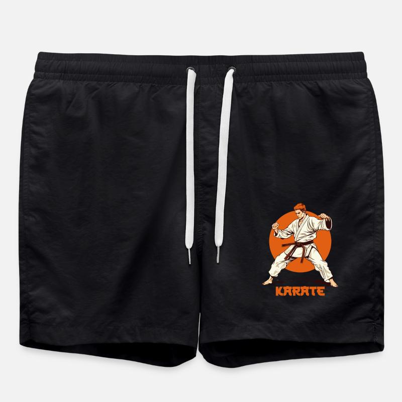 Karate - Swim Trunks - black