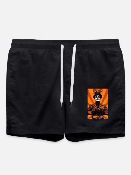 D'Humour: French Meme - Swim Trunks - black