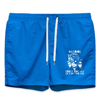 Entrez dans les années 80 à vos risques et périls - Short de bain - cobalt blue - Devant