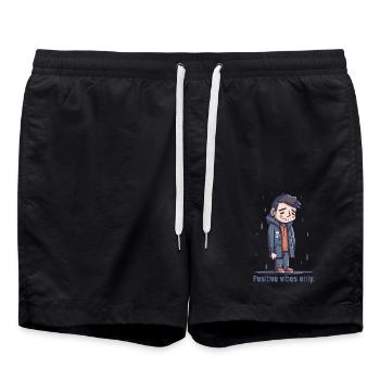 Seulement des ondes positives - Short de bain - noir - Devant - AI Model Male 185 light (185cm)