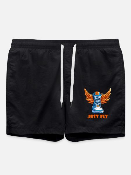 Sneaker sneaker with wings - Swim Trunks - black