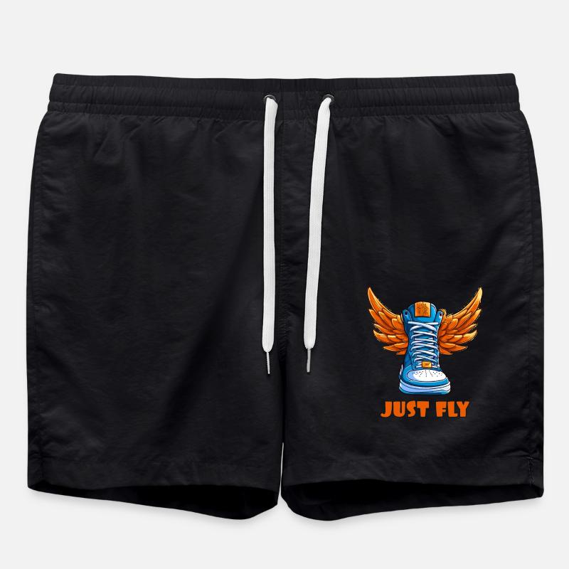 Sneaker sneaker with wings - Swim Trunks - black