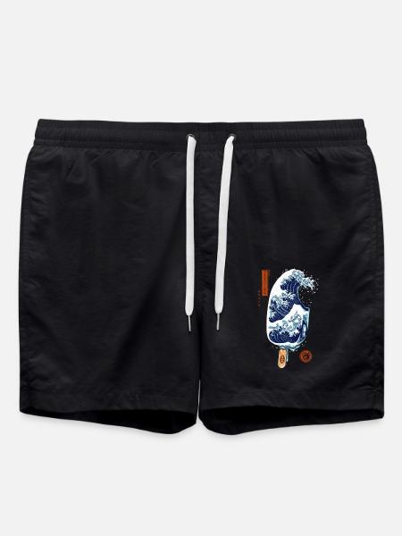 Japan - Kanagawa Eisstiel - Badeshorts - Schwarz