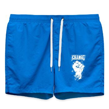 Révolution et changement Blanc - Short de bain - cobalt blue - Devant