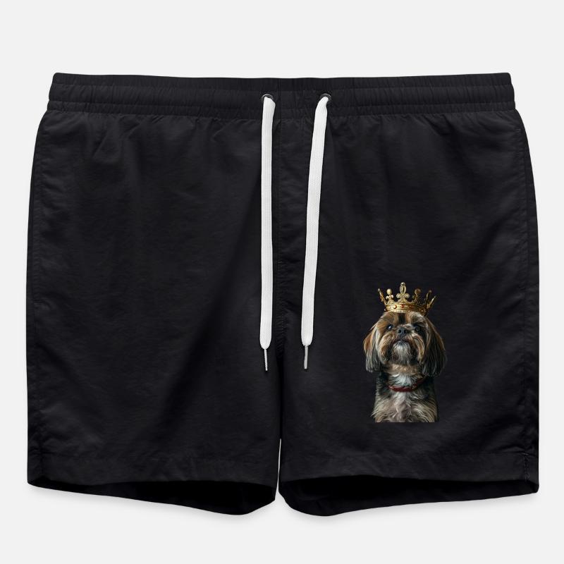 Lhasa Apso - Swim Trunks - black
