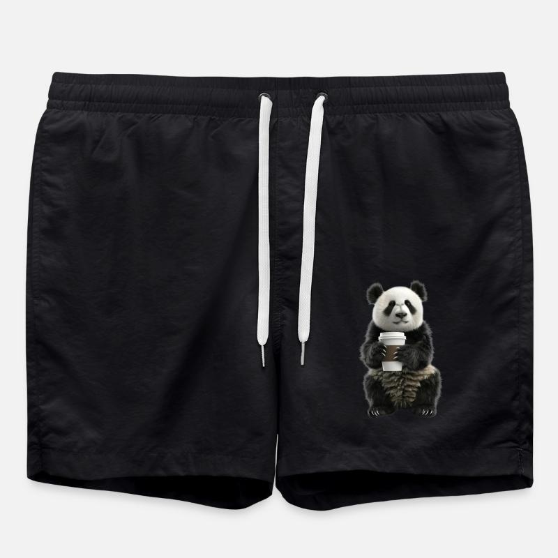 Panda - Swim Trunks - black
