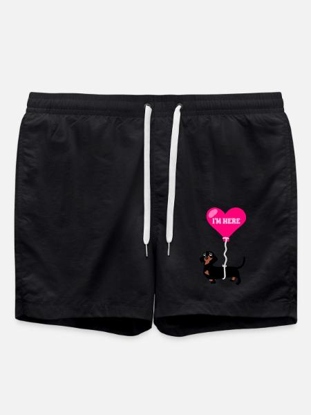 Helium Sausage Dog - Swim Trunks - black