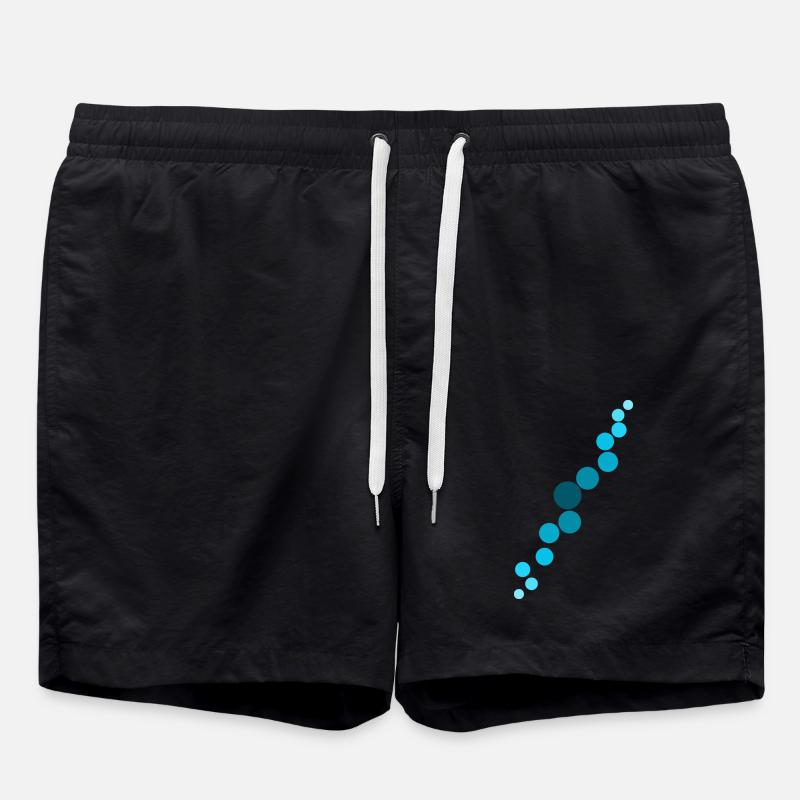 Blaue Blasen - Badeshorts - Schwarz