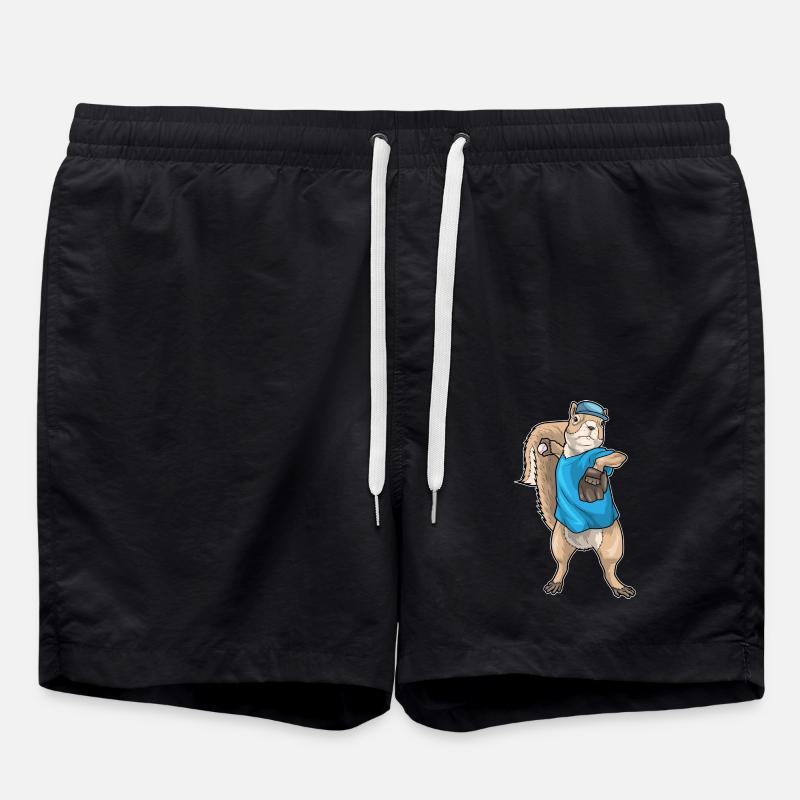 Gant de baseball Squirrel - Short de bain - noir