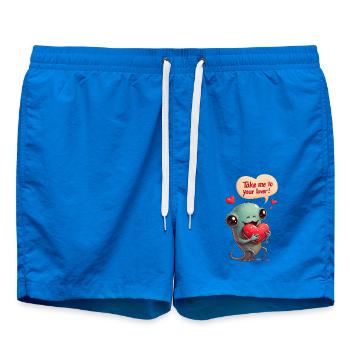 Kosmische Liebe zum Valentinstag - Badeshorts - Cobalt blue - Vorne