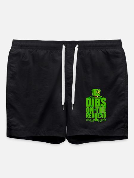 Dibs on the redhead - Swim Trunks - black