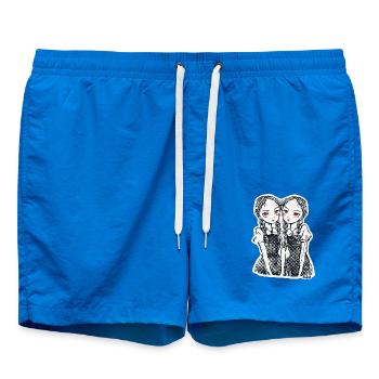 Sisters are twins with red eyes - Swim Trunks - cobalt blue - Front