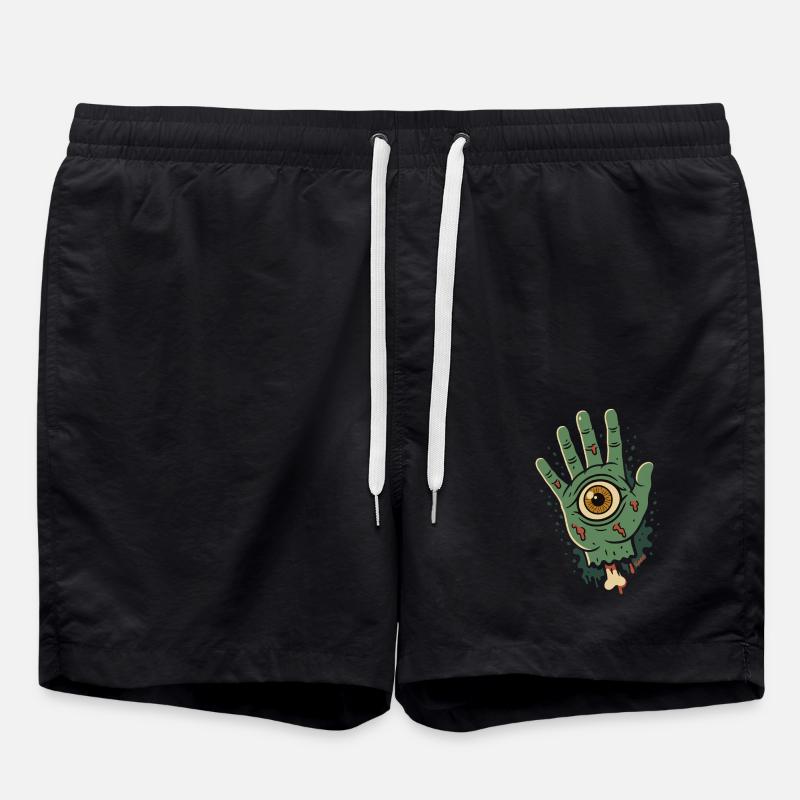 Zombie hand with an eye - Swim Trunks - black