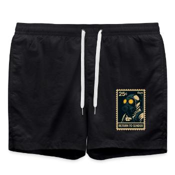 Retour à Masque à gaz émetteur - Short de bain - noir - Devant - AI Model Male 185 light (185cm)