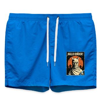 Hallo Kinder! – Gruselige Erzieher-Parodie - Badeshorts - Cobalt blue - Vorne