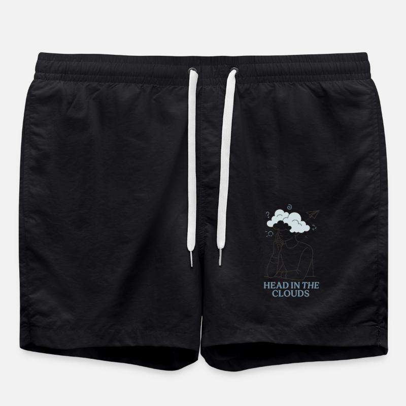 Head in the Clouds - Badeshorts - Schwarz