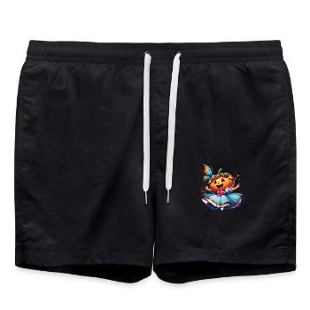 Cute Halloween Princess with Butterfly - Swim Trunks - black - Front - AI Model Male 185 light (185cm)