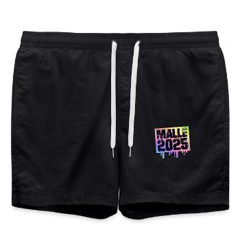 Malle 2025 Colorful Mallorca - Swim Trunks - black - Front - AI Model Male 185 light (185cm)