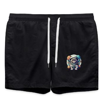 Petit chat mignon comme astronaute astronaute - Short de bain - noir - Devant - AI Model Male 185 light (185cm)