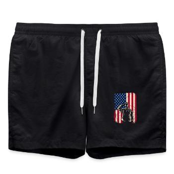 Vétéran - Short de bain - noir - Devant - AI Model Male 185 light (185cm)