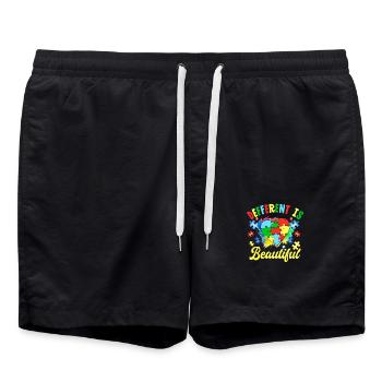 Différent, c’est beau - Short de bain - noir - Devant - AI Model Male 185 light (185cm)