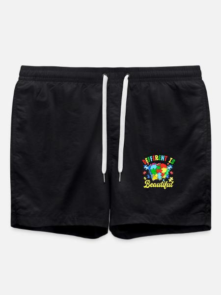 Different is beautiful - Swim Trunks - black