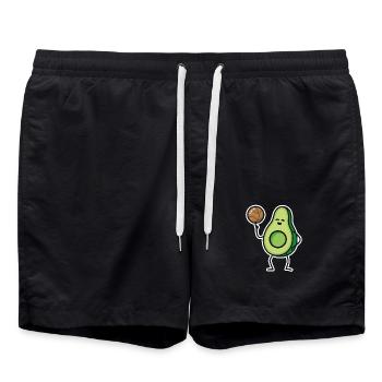 Drôle d’avocat Basketteur Joueur keto - Short de bain - noir - Devant - AI Model Male 185 light (185cm)