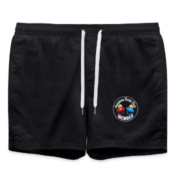 Awesome Dads Club Mitglied im Club der Papas - Badeshorts - Schwarz - Vorne - AI Model Male 185 light (185cm)