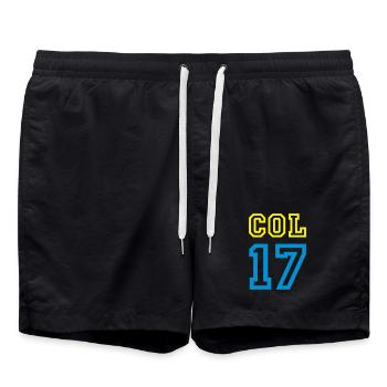 KOLUMBIEN, Colombie - Short de bain - noir - Devant - AI Model Male 185 light (185cm)