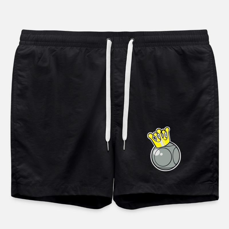 king petanque logo flex - Badeshorts - Schwarz