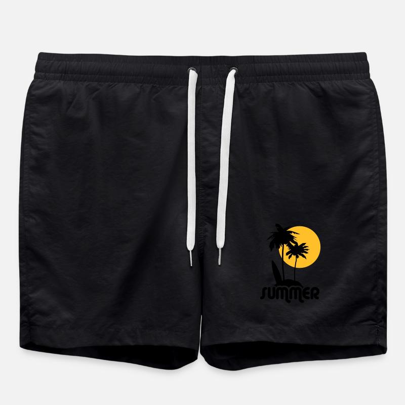 summer - Swim Trunks - black
