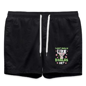 Koala Koala Ours - Short de bain - noir - Devant - AI Model Male 185 light (185cm)