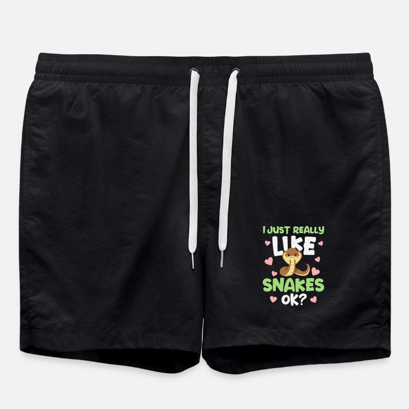 Snake snakes - Swim Trunks - black