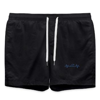 Heartbeat Mer - Short de bain - noir - Devant - AI Model Male 185 light (185cm)