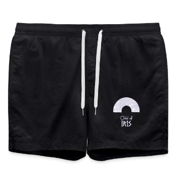 Child of Iris – Percy Jackson inspired design - Swim Trunks - black - Front - AI Model Male 185 light (185cm)