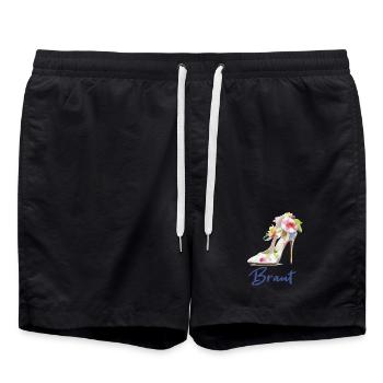 Braut - Badeshorts - Schwarz - Vorne - AI Model Male 185 light (185cm)